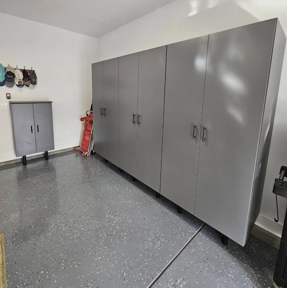 Diamond Grey Garage Cabinets