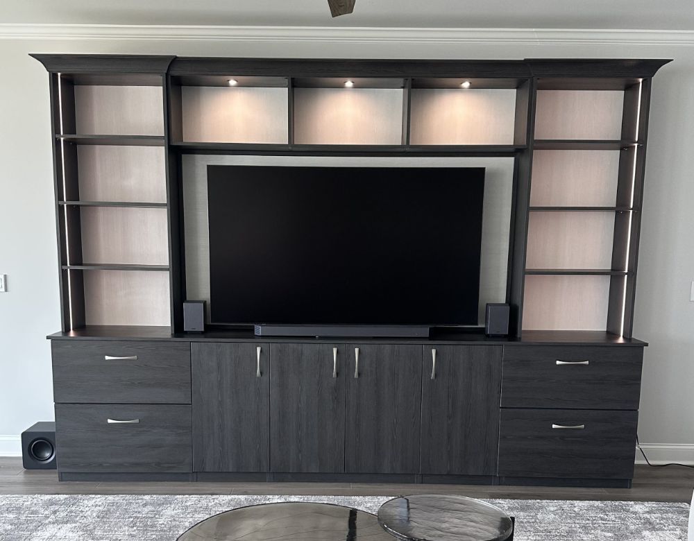 Custom closet installation by Coastal Custom Closets in South Carolina.